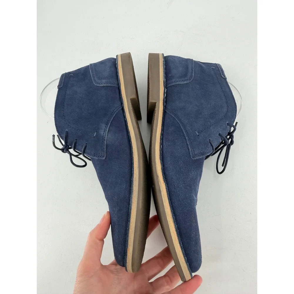 Steve Madden Hacksaw Chukka Boots Mens 12 Navy Suede Desert Classic Preppy Urban